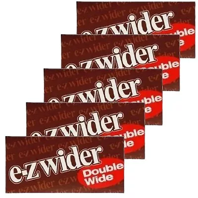 E-Z Wider Brown Cigarette Rolling Paper Double Wide - Pack Of 5 • $11.99