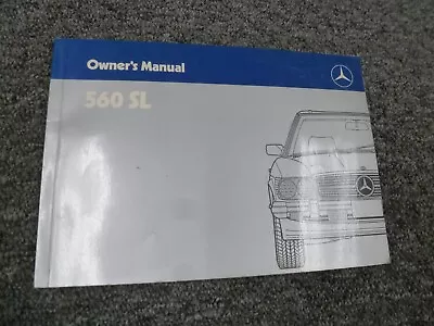 1987 Mercedes Benz 560SL 560 SL Convertible Roadster Owner Operator Manual • $237.30
