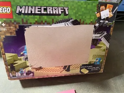 LEGO Minecraft: The End Battle 21151 Ender Dragon Box Damage NEW • $39.95