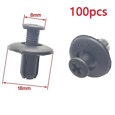 Fit HOLDEN Commodore VN VP VR VS VT VX VY VE VF 8mm Plastic Retainer Clip 100pcs • $12.40