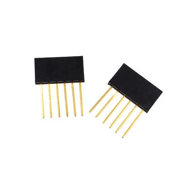 £1.59 • Buy Pin Header 2.0/2.54mm Pitch 4/6/40  Pin Single Stackable Shield Male/Female UK