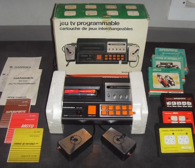 CONSOLE VINTAGE HANIMEX SD 070 + Cartouche 10 jeux PC-501 EUR 40,00 - FR