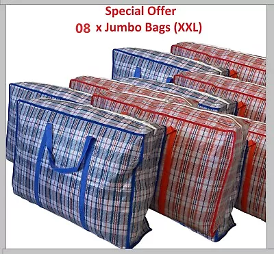 8 X Jumbo Laundry Bags Extra Large XXL Strong Heavy Duty Shopping Storage Bag • £19.99