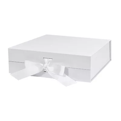 10.5 Inch Large Gift Box With Magnetic Lid And Ribbon For Birthday Weddings • $12.30