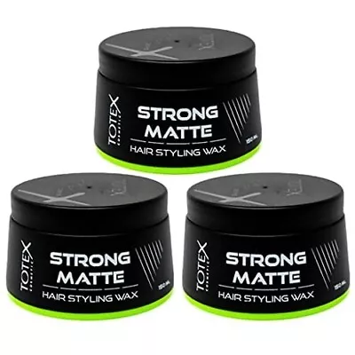 TOTEX HAIR STYLING WAX STRONG MATTE LOOK GREEN 150ml FREE DELIVERY (3 PCS OFFER) • £11.99