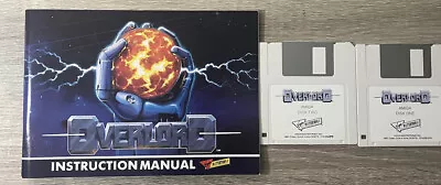 Vtg OVERLORD 1990 COMMODORE Amiga PC Game 2 Floppy Disks Manual Included Guide • $22.49