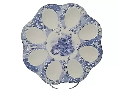 Zrike Brands PETER RABBIT Blue Devilled Egg Plate - NEW 8  • $23.74