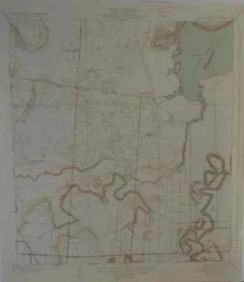 Antique Laguna Atascosa Texas Map Original USGS Topographic Map 1936 16x20 • $19.99