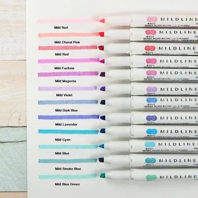 Zebra Mildliner Double-Sided Highlighter Pen Choose From 35 Colors • $3.39