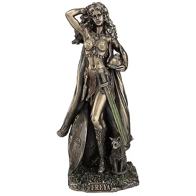 $97.18 • Buy Freya Norse Goddess Figurine Love Beauty Fertility Statue Greek Bronze Sculpture