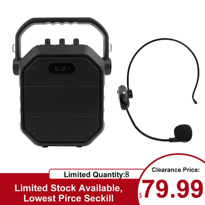 Retekess TC102 Portable Speaker Mic System Voice Amplifier HD Stereo Sound 5.0 • $79.99