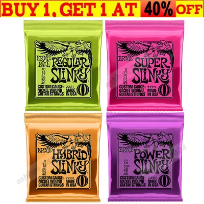 3PACK Ernie Ball Electric Guitar Strings Slinky 2221 2223 2220 2222 2721 2723 • $21.98