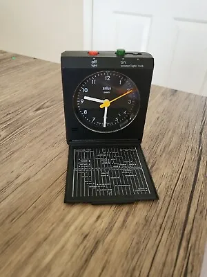 £34.50 • Buy Vintage BRAUN World Travel Alarm Clock Quartz 3864 AB314 SL Made In Germany RARE
