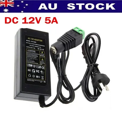 240V To DC 12V 5A Power Supply Charger Transformer Adapter For LED Strip Lights • $17.99