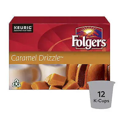 Folgers Caramel Drizzle K-Cup Coffee Pods (12pk) {Imported From Canada} • $27.99