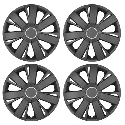 14  15  16  17  Set Of 4 Wheel Covers Snap On Full Hub Caps Tire & Steel Rim • $41.99