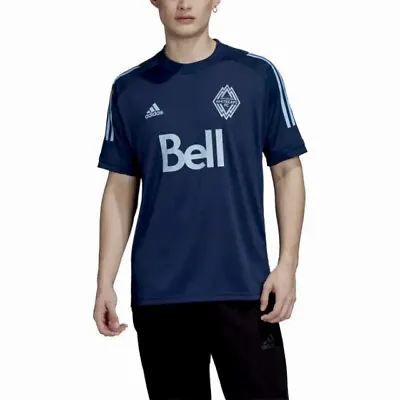 Adidas Vancouver Whitecaps FC Jersey Men's Size M Medium Soccer Top Blue #358 • $34.95