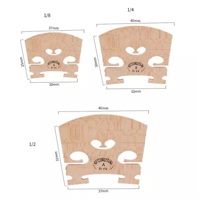 Perfect Fit Maple Violin Bridge Regular Type 44 18 14 34 12 Pack Of 10 • £9.83