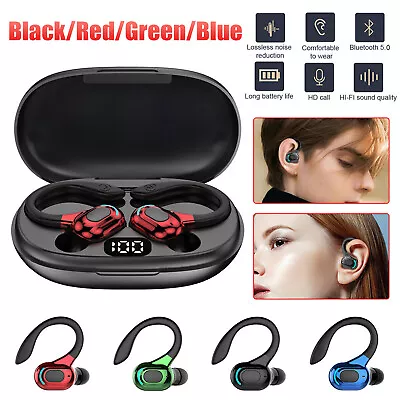 5.0 Bluetooth Headset TWS Wireless Earphones Earbuds Stereo Headphones Ear Hook • $14.94