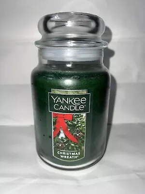 Yankee Candle Large Jar Christmas Wreath 22oz 623g • £26.95