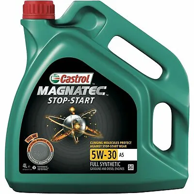 Castrol Magnatec Stop Start 5W30 A5 Fully Synthetic Engine Oil 4 Litres 4L • £38.99