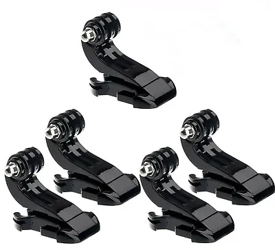 (5 Pcs) Vertical Surface J-Hook Buckle Mount Adapter GoPro Hero 4 5 6 7 8 9 10 • $7.74