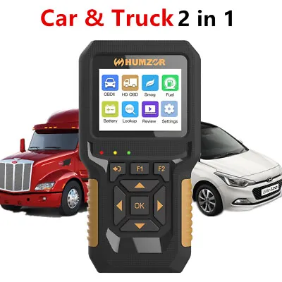 Universal Car Truck OBD2 Scanner Heavy Duty Diagnostic Tool HD Code Reader • $91.09