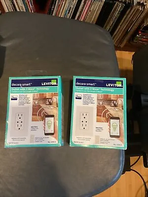 Lot Of 2 Leviton White Smart Outlet With Z-Wave Model DZR15 - NEW & SEALED! • $59.90