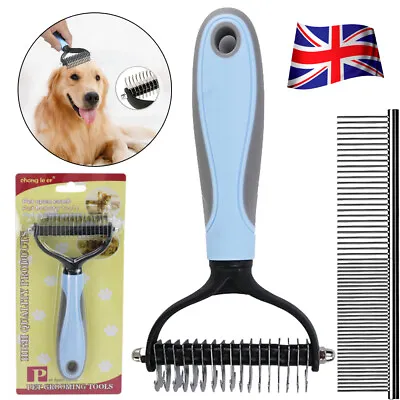 £6.79 • Buy Professional Grooming Pet Dog Cat Comb Brush Dematting Undercoat Comb Rake Tool