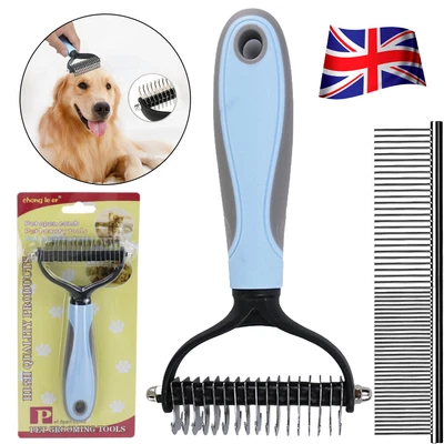 £6.79 • Buy Professional Grooming Pet Dog Cat Comb Brush Dematting Undercoat Comb Rake Tool