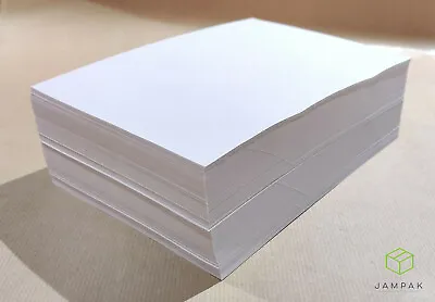 Coated/Uncoated White Self-adhesive A5A4A3 PRINTABLE STICKY SHEETS SPLIT/SOLID • £2.98