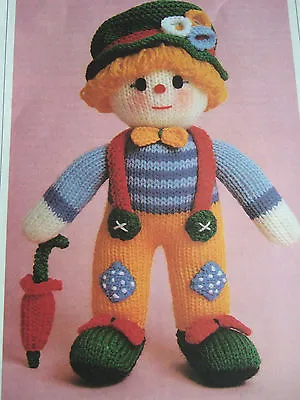 £2.90 • Buy Jean Greenhowe Toy / Doll Knitting Pattern Cuddly Clown 