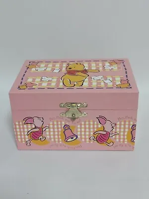 $48 • Buy Vintage Disney Winnie The Pooh Music Jewelry Box Piglet Pink Dancing Pooh Sankyo