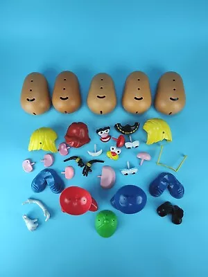 Mr Mrs Potato Head Toy Parts Pieces Lot Of 33 Pcs Body Eyes Ears Nose Hat Hair • $32.53