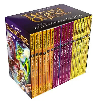 Beast Quest The Battle Collection 18 Books Series 4 - 6 Box Set By Adam Blade   • £23.30