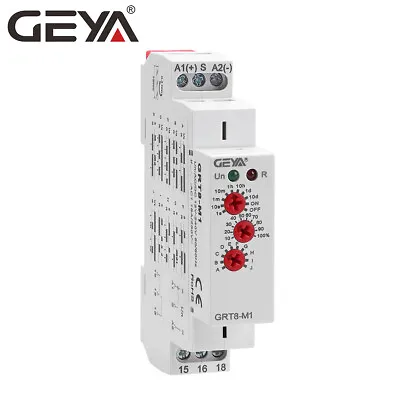 GEYA MultifunctionTimer Relay Switch 10 Funcitons Time Delay Relay AC/DC12V-240V • £16.75