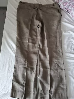 Hugo Boss 100% Linen Trousers Dress Suit Pants • £17.99