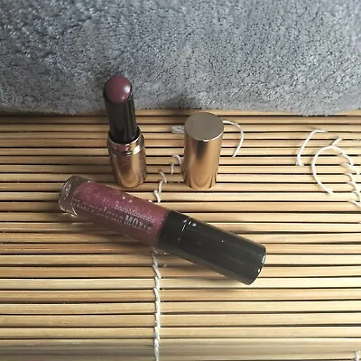 £8.99 • Buy Bareminerals  Marvelous Moxie Lip Gloss Overachiever/lipstick  Mini 2 Pc Set