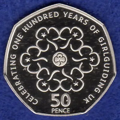 GB 2010 Proof 50p Coin 50 Pence Girl Guides Girlguiding (Ref. T6223) • £7