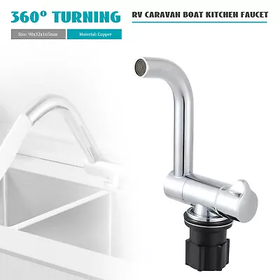 Polished Copper Marine Boat RV Caravan Kitchen Sink Faucet Tap Hot Cold Water • $28.20