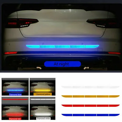 1x Reflective Warning Strip Tape Bumper Truck Safety Reflector Car Sticker Decal • $4.71