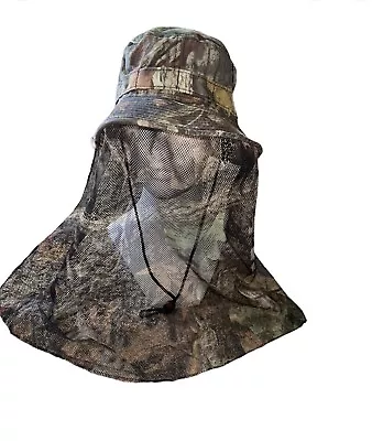 Camo Mosquito Head Net Hat With Mesh Protection Bugs Bees Hiking Fishing Hunting • $16.99