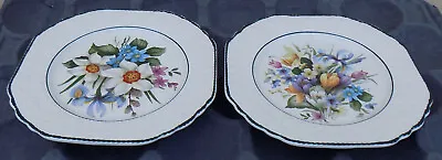 Gorgeous Pair Of 8 /20cm 1960s PALL MALL WARE Embossed White Floral Side Plates  • £10.99