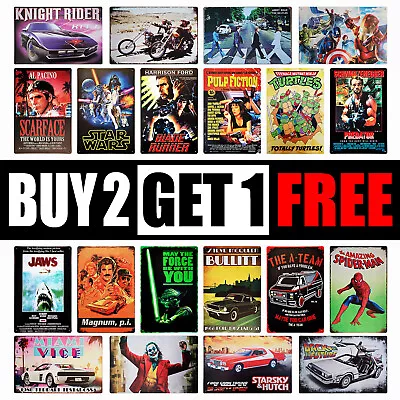 £7.85 • Buy Retro Film Metal Plaque 20x30 Classic TV Show Movie Poster Pop Culture Tin Sign