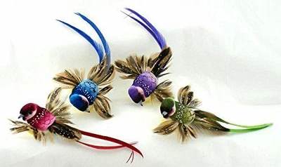 $26.76 • Buy Assorted Color Spotted Artificial Mushroom Birds