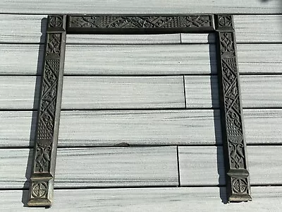 Antique Bronze Fireplace Surround Aesthetic Architectural Salvage • $175