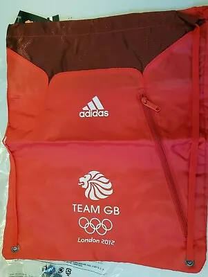 Genuine Adidas Team GB Olympics 2012 Drawstring Gym Bag Swimming Sports V41801 • £14.95