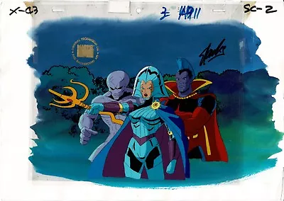 X-Men Marvel Animation Cel Setup OBG Lilandra Gladiator 1992-7 SIGNED STAN LEE • $810