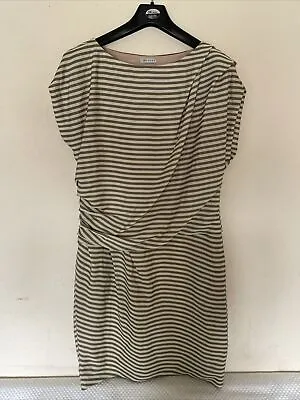 $1.24 • Buy VAKKO Green Striped Dress Size 40