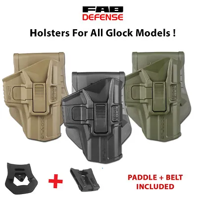 FAB Defense SCORPUS Glock 17 19 20 21 22 23 25 37 41 43 Holster • $47